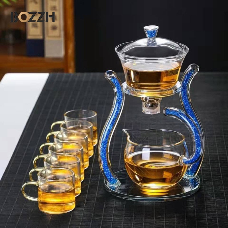 Crystal Glass Teapot Set