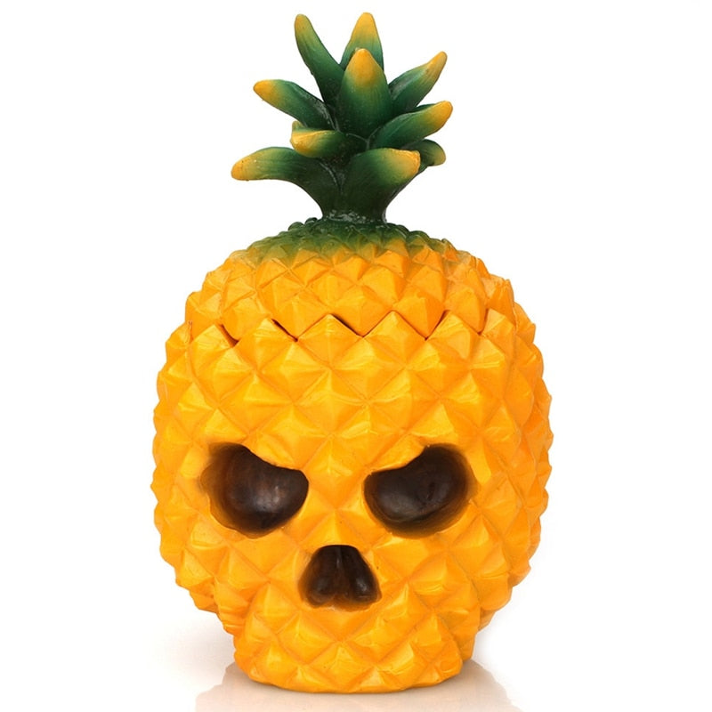 Pineapple Skull Storage Jar